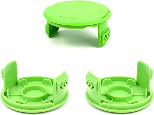 3 Pack Grass Trimmer Line Spool Replacement Trimmer Replacement Spools Cap Covers Parts 3411546A-6 for Greenworks 21332 21342 24V 40V 80V Cordless Weed Eater Trimmer Replacement Spools Cap Covers