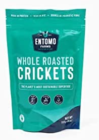 Entomo Farms Whole Crickets │113g Bag │ Pure Canadian Whole Crickets | Complete Protein | Whole Food, Gluten-Free, Paleo & Keto Diet