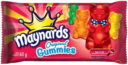 Maynards Original Gummies, 60g, Pack of 18